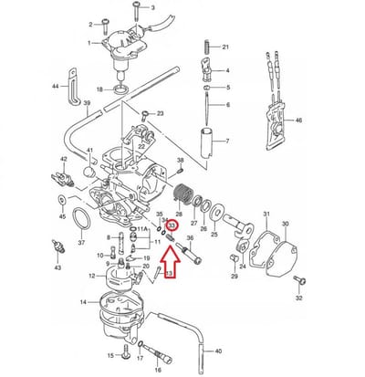 Ressort de carburateur origine pour scooter Suzuki 100 Address 13268-35010 Neuf