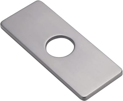 Stainless Steel Siphon Cover 4 Inch - Keuken Kraanplaat voor Badkamerkast - Grijze Afdekking voor Sifon 1PC