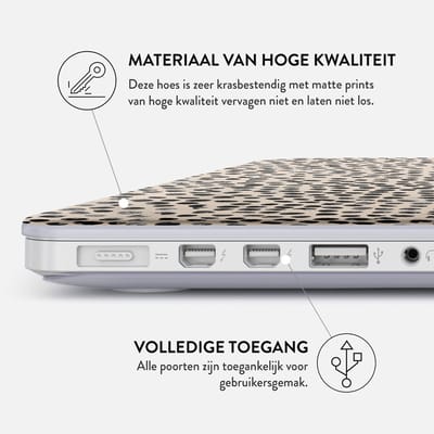Burga Hardshell Cover voor de Apple MacBook Pro 16 inch (2021 / 2023 M3 / 2024 M4 / 2026 M5) - Almond Latte