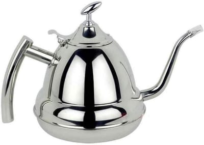 Theepot Ketel - Waterkoker Pot - Water Koken - Inductie Geschikt - 1.2 Liter - Zilverkleurig