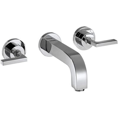 AXOR Citterio 3-hole wall-mounted basin mixer with lever handles 39315000