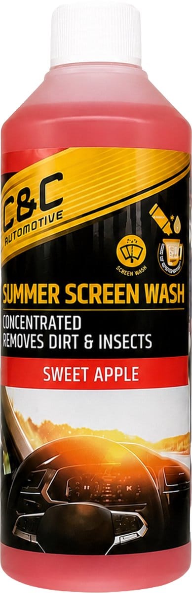 C&C Summer Screen Wash Sweet Apple 500ml – Ruitensproeiervloeistof Concentraat