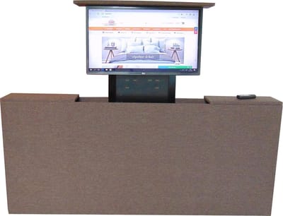 Slaaploods.nl Voetbord - Met TV Lift - 160x80x20 cm - Bruin