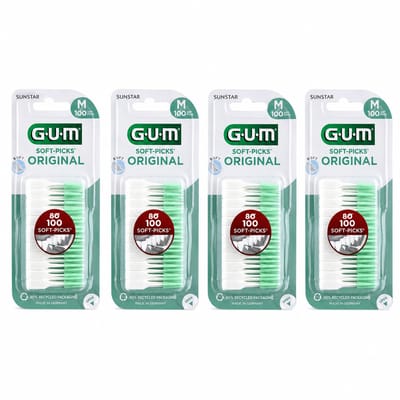 GUM Soft-Picks Original - 4 x 100 stuks - Voordeelverpakking