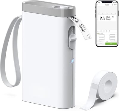 REN® Labelmaker - Labelprinter - Label Maker - Wit - 17cm x 12cm x 5cm