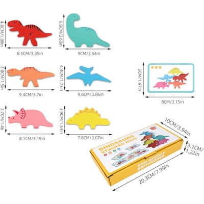 Jeu d'empilage de dinosaures en bois, blocs de couleur, jeu d'équilibre, jouet éducatif pour développer la motricité fine des enfants blue
