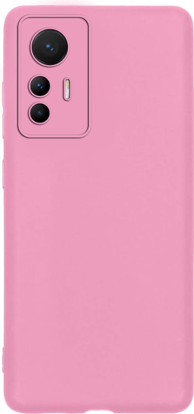 Hoes - Geschikt voor Xiaomi 12 Lite - Sterk & Shockproof - Hoesje Cover - Siliconen Case - Lichtroze