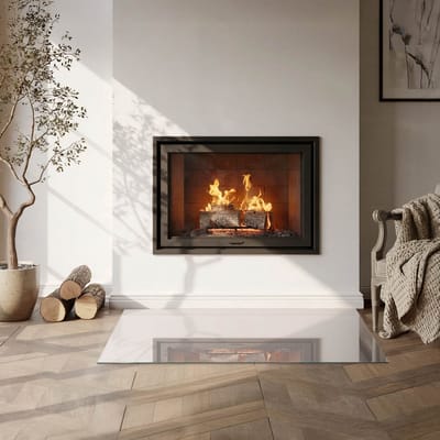 Coloray Vloerplaat Houtkachel - Vloerplaat Openhaard - 100 cm x 50 cm - Houtkachel Accessoires - Beige Vloerplaat Kachel - Vloerplaat Voor Kachel - Plaat voor Onder Houtkachel - Open Haard Accessoires - Plaat Kachel