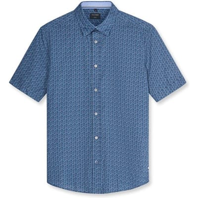 OLYMP Casual Overhemd, Regular Fit, Kent, Marineblauw