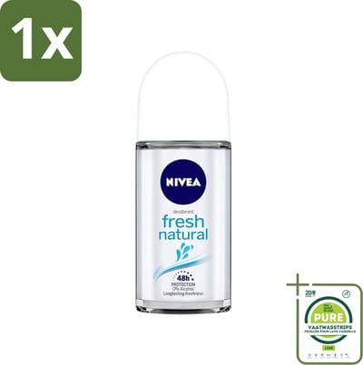 1 x NIVEA - Deodorant Roller - Frisse Natuur - Langdurige Frisheid - 50 ml - NIVEA Deodorant - Deodorant Roller - Antitranspirant - Natuurlijke Deodorant - Deodorant Met Oceaanextracten