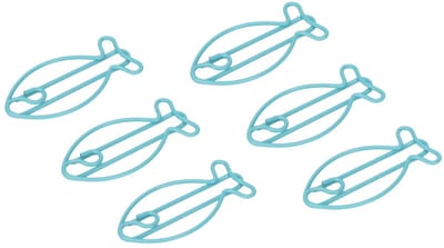 Dailygoods- Papierclip Visvorm - 100 Stuks - Leuk Kantoor Organiseren - Draagbaar - Antislip - Schattig Ontwerp - Paperclips