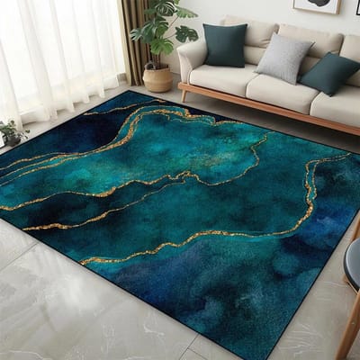 Modern Nordic Stijl Kleed Abstract Tapijt voor Woonkamer Groot Slaapkamer Decoratie Kleed Licht Luxe Sofa Salontafel Mat Antislip 80*120cm