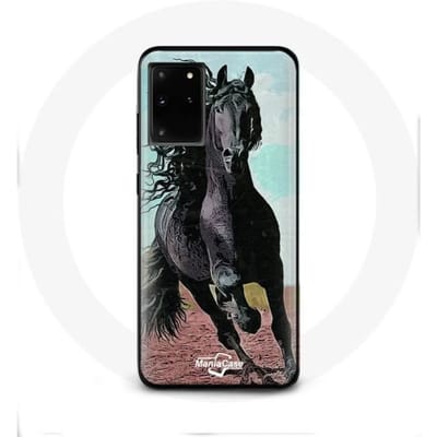 Hoesje voor Samsung Galaxy S11 Plus Zwart Friese Paard