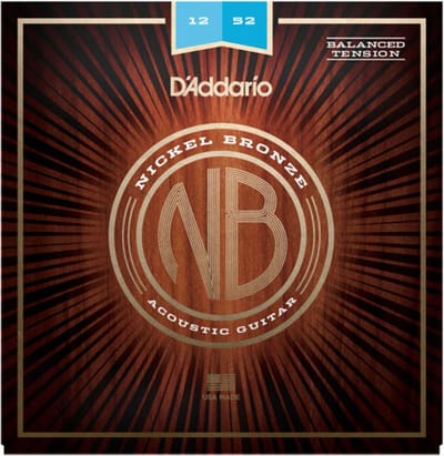 D'Addario NB1252BT Nickel Bronze Akoestische Snaren (12-52) Balanced Tension