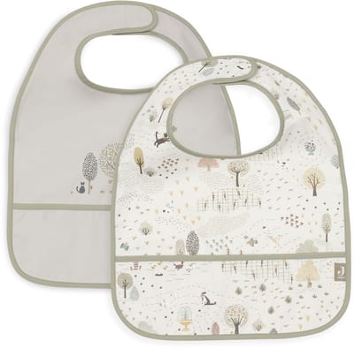 Jollein Slabbetjes Waterproof - 2 Stuks - 30 cm - Tiny Park.