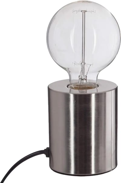 Atmosphera Tafellamp Saba - metaal - zilver - D9 x H10 cm - Leeslampje - Designlamp