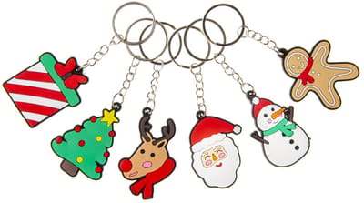 Duckiez Sleutelhanger Kerstmis - 48 stuks