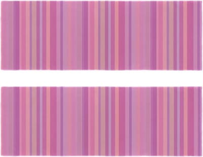 Microfiber Handdoeken - Zachte Ademende Doeken - Sport en Reizen - Sneldrogend Absorberend - 2 Stuks 29.5x81.5cm - Roze Gestreept