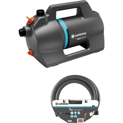 Gardena Besproeiingspomp 4100 Silent Set – 4100 liter/uur - 3,6 Bar met aanzuigslang