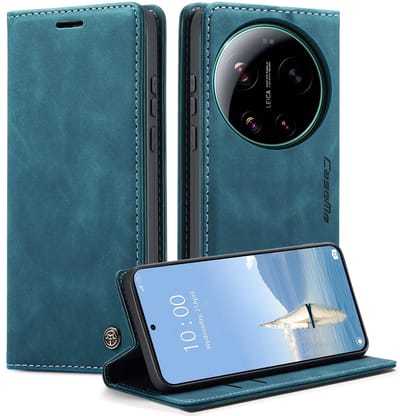 CaseMe Hoesje - Geschikt voor Xiaomi 17 Ultra Hoesje - CaseMe 013 Book Case - Blauw