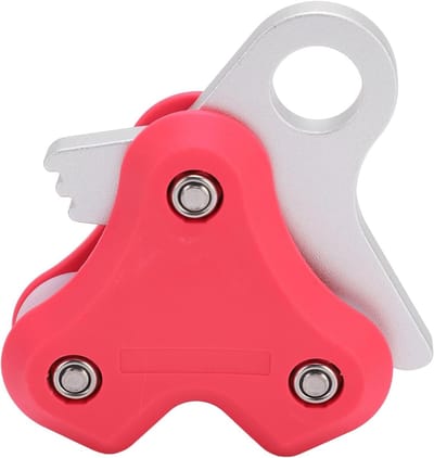 Aluminium Pulley voor Duiken - Onderwater Touw, Metalen Pulley en Touwhaspel Accessoires voor Duikers en Onderwater Tools (Roze)
