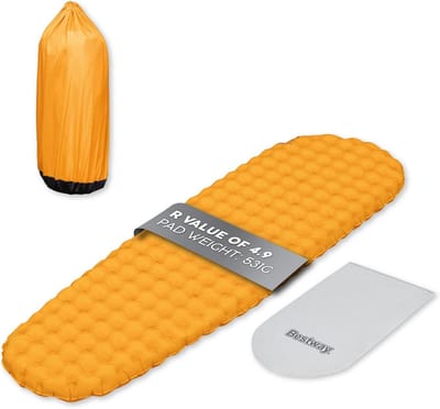 Geïsoleerde mummie slaapmat 72 inch x 20 inch x 3 inch | Comfortabele campingmat