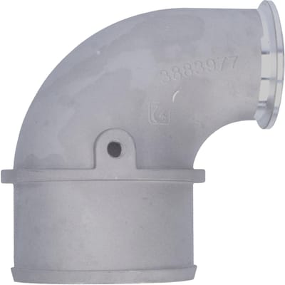 4 inch Motorbochtpijp 3883977 90 graden Adapterkit Geschikt voor Cummins HX35 HX40 6BTA HX55 Turbocharger gray