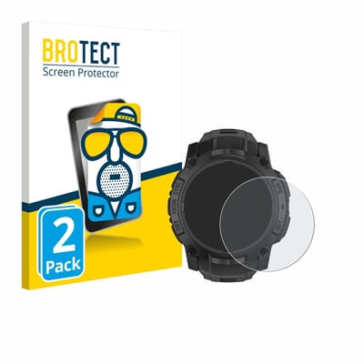 BROTECT - Screenprotector voor Garmin Instinct 3 Solar Tactical Edition (50 mm) - Folie Beschermfolie matte 2 Stuks