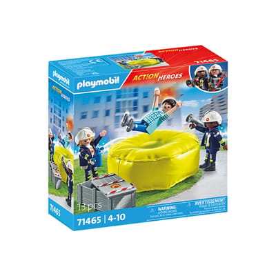 PLAYMOBIL Action Heroes Brandweerlieden met luchtkussens - 71465