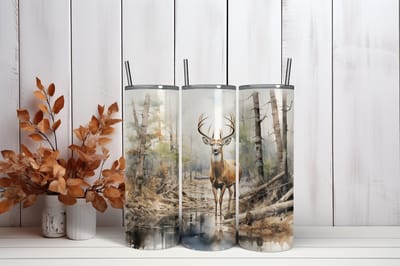 Thermosbeker Hert - 600 ml RVS Tumbler met Rietje - Cadeau - Schoolbeker - Antilek dop - Vaatwasserbestendig - Werkbeker - To go beker - Zomaar