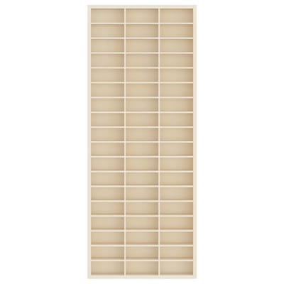vidaXL - Wanddisplaykast - Muurmontage - Beige - 30 - x - 4,5 - x - 75 - cm - Bewerkt - hout