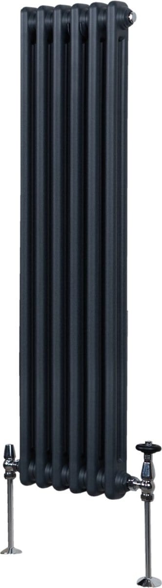 Traditionele 2-kolomsradiator - antracietgrijs - 1500x292mm - 2791btu