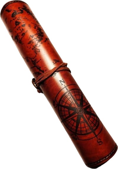 Etui Bruin - Landkaart - Live Action Role play - LARP - landkaart