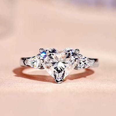 Huitan Helder Hart Zirkonia Ring Vrouwelijke Verlovingsceremonie Accessoires Sierlijke Vrouwen Trouwringen Mode Tijdloze Sieraden 8