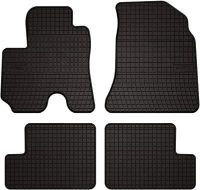 Wielganizator SolidPRO - Rubber Autovloermatten - Zwarte Bescherming - Speciaal Voor Toyota RAV4 II 3-deurs (2001-2005)