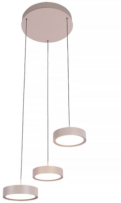 Freelight - Hanglamp Alieno 3 lichts Ø 33 cm comfortlift beige