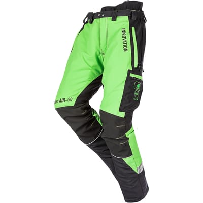 SIP Protection Canopy AIR-GO Kettingzaagbroek, klasse 1 type A - Limoengroen/Zwart - kort - S