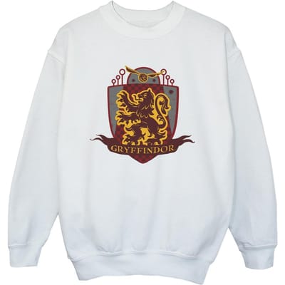Harry Potter Jongens Gryffindor borstembleem Sweatshirt (Wit)