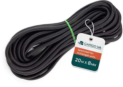 Dailygoods- Spankoord Weerbestendig - Elastisch Koord - Aanhangernet 2x3m - Versterkt Net - Dekzeilhaken - 80% Rek - Elastisch Touw