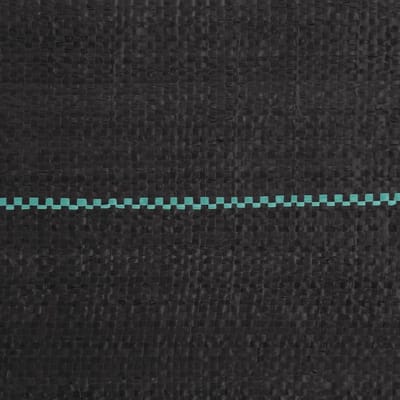 Onkruiddoek zwart - Tuinvlies mulchfolie - Onkruid weren - Waterdoorlatend scheurvast - 15x5 m - Zwart