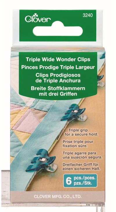 Clover Triple Wide Wonder Clips - 6 Stuks