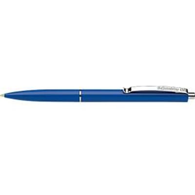 Balpen Schneider K15, lijndikte medium 1,0 mm, schrijfkleur blauw, blauwe huls, onuitwisbaar, navulbaar, 20 pennen