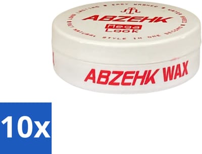 Abzehk - Hair Wax - Red Mega Look - Glanzende Styling & Krachtige Hold - 150ml - Bulkverpakking - 10 stuks