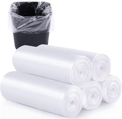 Vuilniszakken 8 Gallon - Afvalzakken Prullenbak - Afval Opruimen - Extra Sterk Lekvrij - 55x68cm 1.1 mil - Transparant