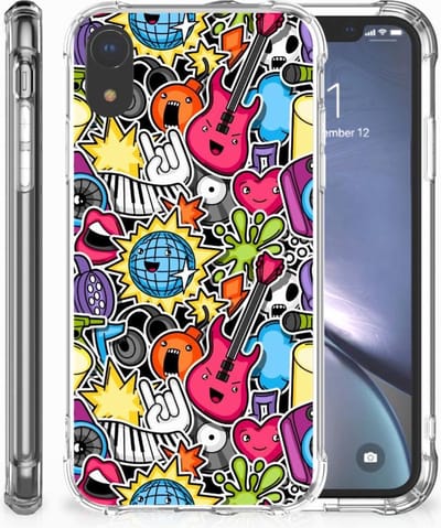 Apple iPhone Xr Anti Shock Bumper Case Punk Rock