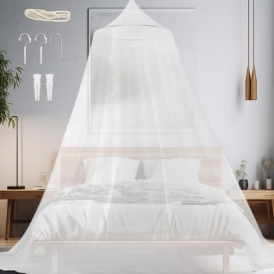 Klamboe Bed - Muggennet - Bescherming Insecten - Fijnmazig Net - Groot Formaat - Wit