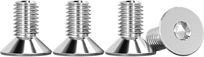 25 Stuks M6 X 10 mm Verzonken Schroeven RVS V2A A2 met Zeskantkop DIN 7991 / ISO 10642 - Roestvrij Staal, Schroeven voor Meubelmontage en Bouwprojecten