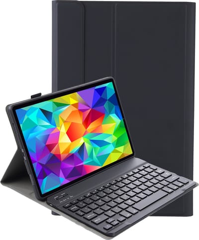 Hoesje - Geschikt voor Samsung Galaxy Tab A 10.1 (2019) - Toetsenbord Case - Keyboard Book Cover - Hoes - Zwart