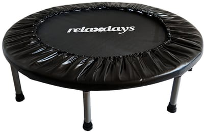 Fitness trampoline - Ø 95 cm - opvouwbaar - zwart