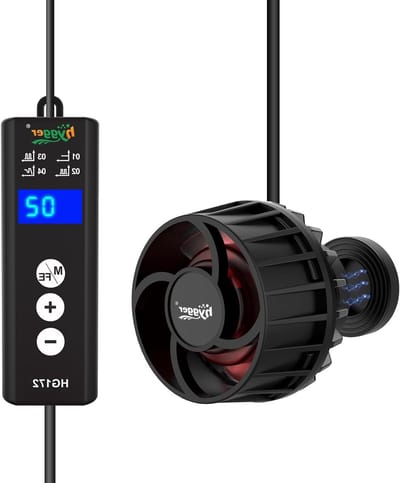 Golfgenerator voor aquaria van 38-189 liter - Magnetische watercirculatiepomp 3000 L/u met 4 golfstanden voor koraalriffen en zoetwater, energiezuinig en stil